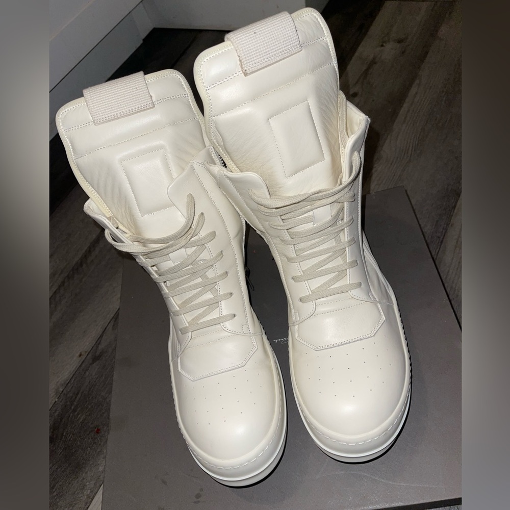 Rick owens off white sneakers